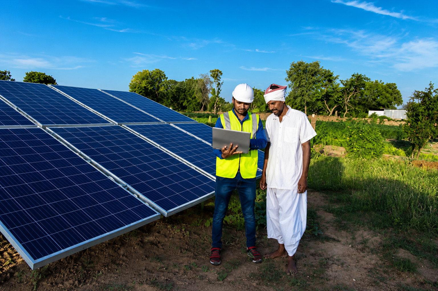 Green energy solar installation
